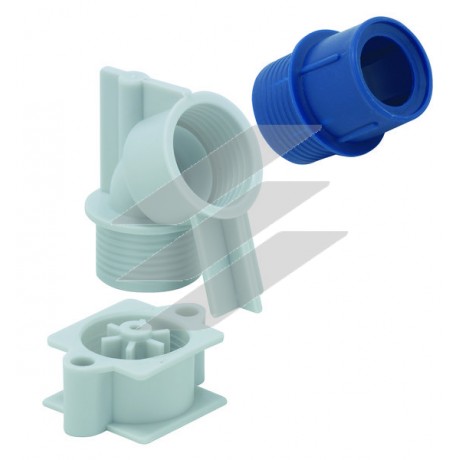 Перехідник стіна-стеля ROK 3-S в наборі, кут повороту 30°, для труб М32, Spelsberg